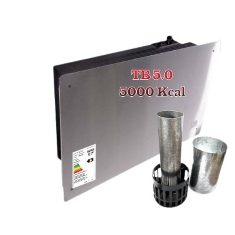 Calefactor Tiro Balanceado Calden Tb 5.0 Ge Acero 5000 Kcal/H