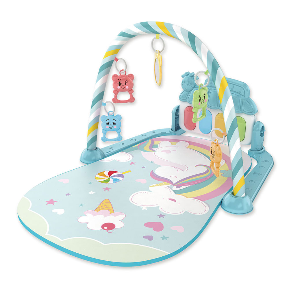 Gimnasio Piano para bebes 8705 Bebesit Arcoiris Celeste