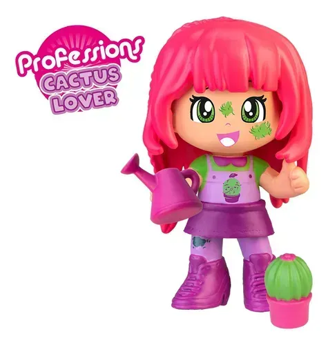 Figura Pinypon Caffaro Jardinera con accesorios