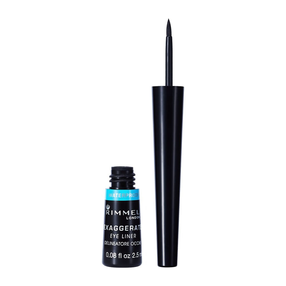 Delineador de Ojos Rimmel Líquido Waterproof Exaggerate Black