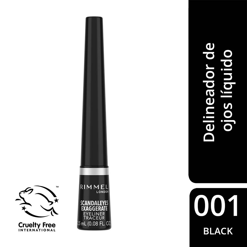 Delineador De Ojos Líquido Exaggerate - 001 Black