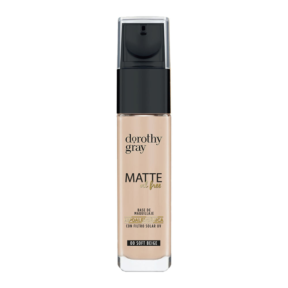 Base Matte Oíl Free Hipoalergénica - 00 Soft Beige