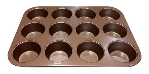 Molde X 12 Muffins Hudson Con Doble Capa Antiadherente