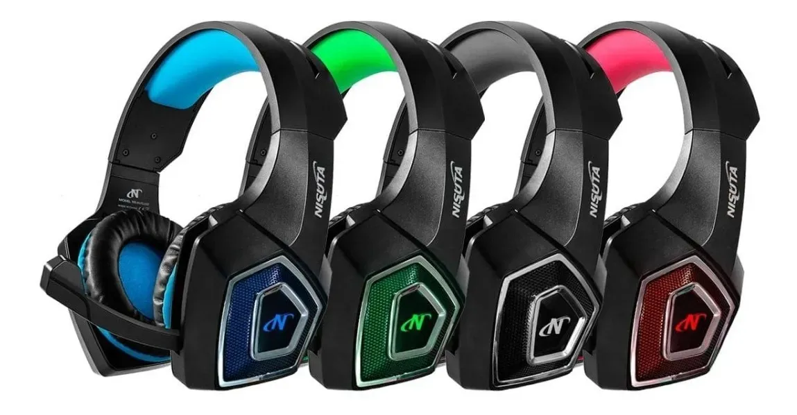 Auricular gaming verde PS4 vincha con microfono hurricane NISUTA - NSAUG350
