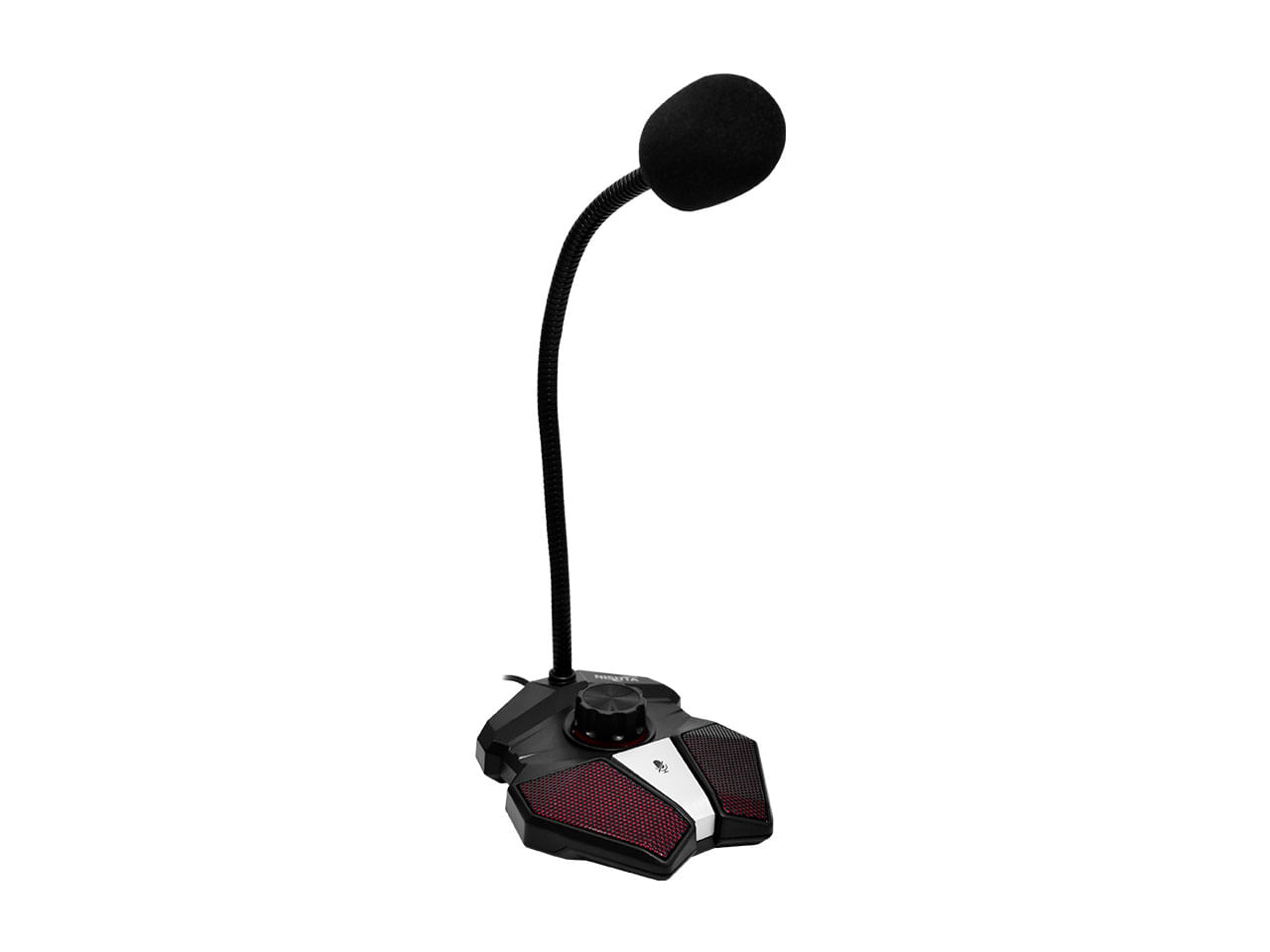 Micrófono USB Gamer con Salida de Audio y Control de Volumen NISUTA NSMICGU1 (Negro)