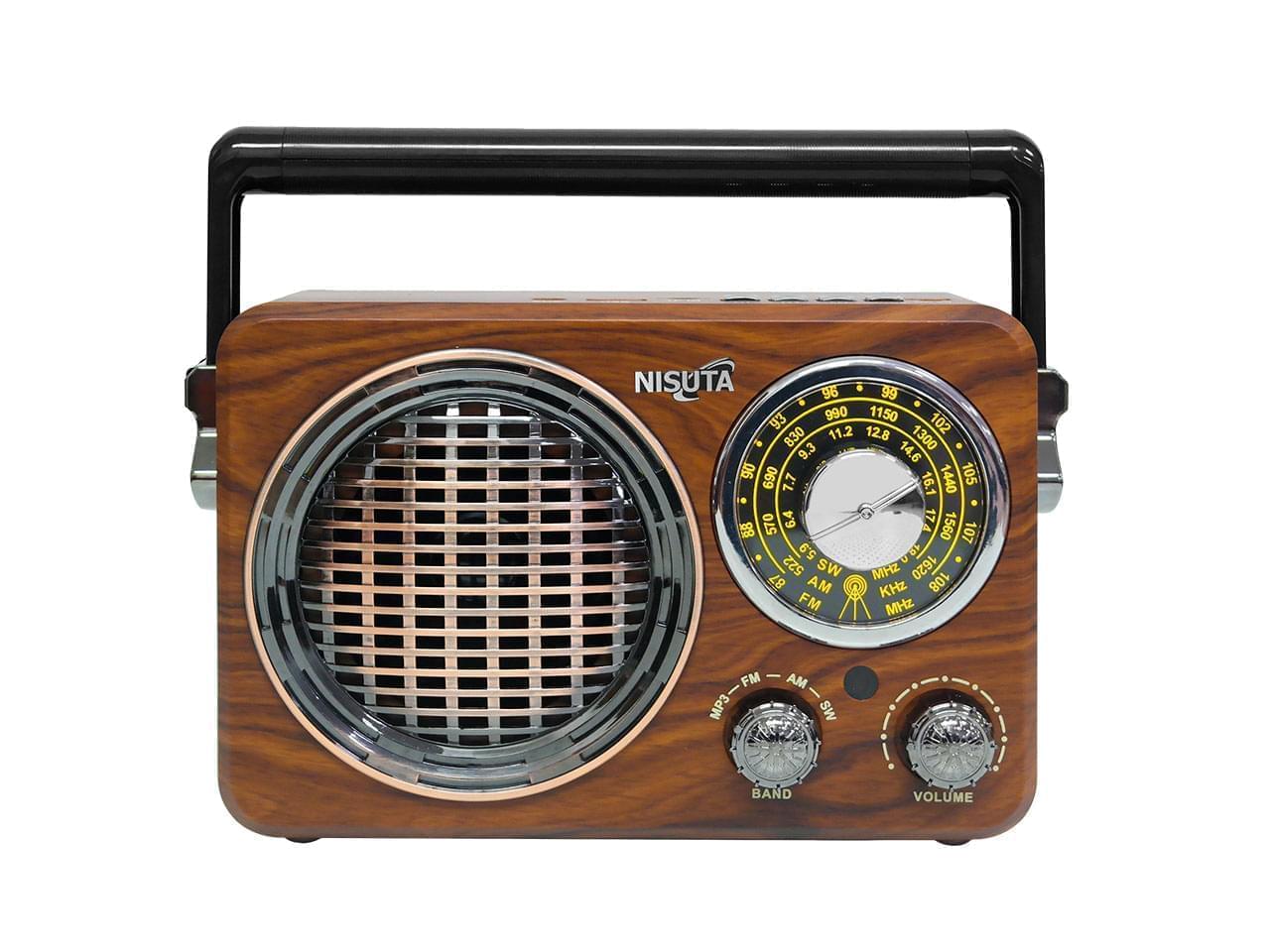 Radio AM/FM vintage con MP3/BT,AUX NISUTA - NSRV17