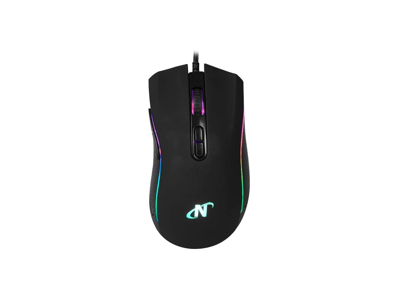 Mouse programable USB 6D+scroll Gaming RGB 6400 DPI y aceleracion 22.5G NISUTA - NSMOGZ8