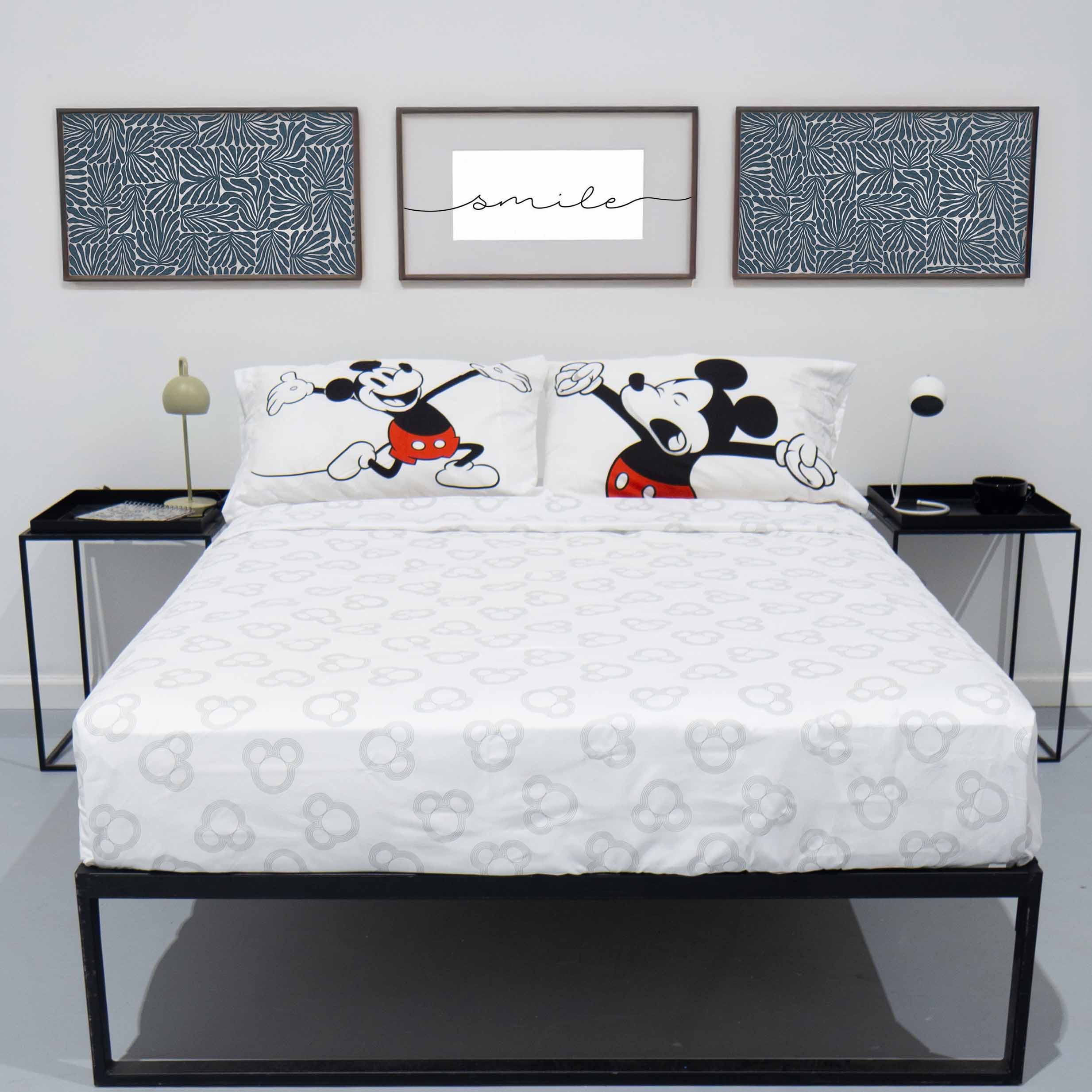 Sábanas King Mickey Classic White
