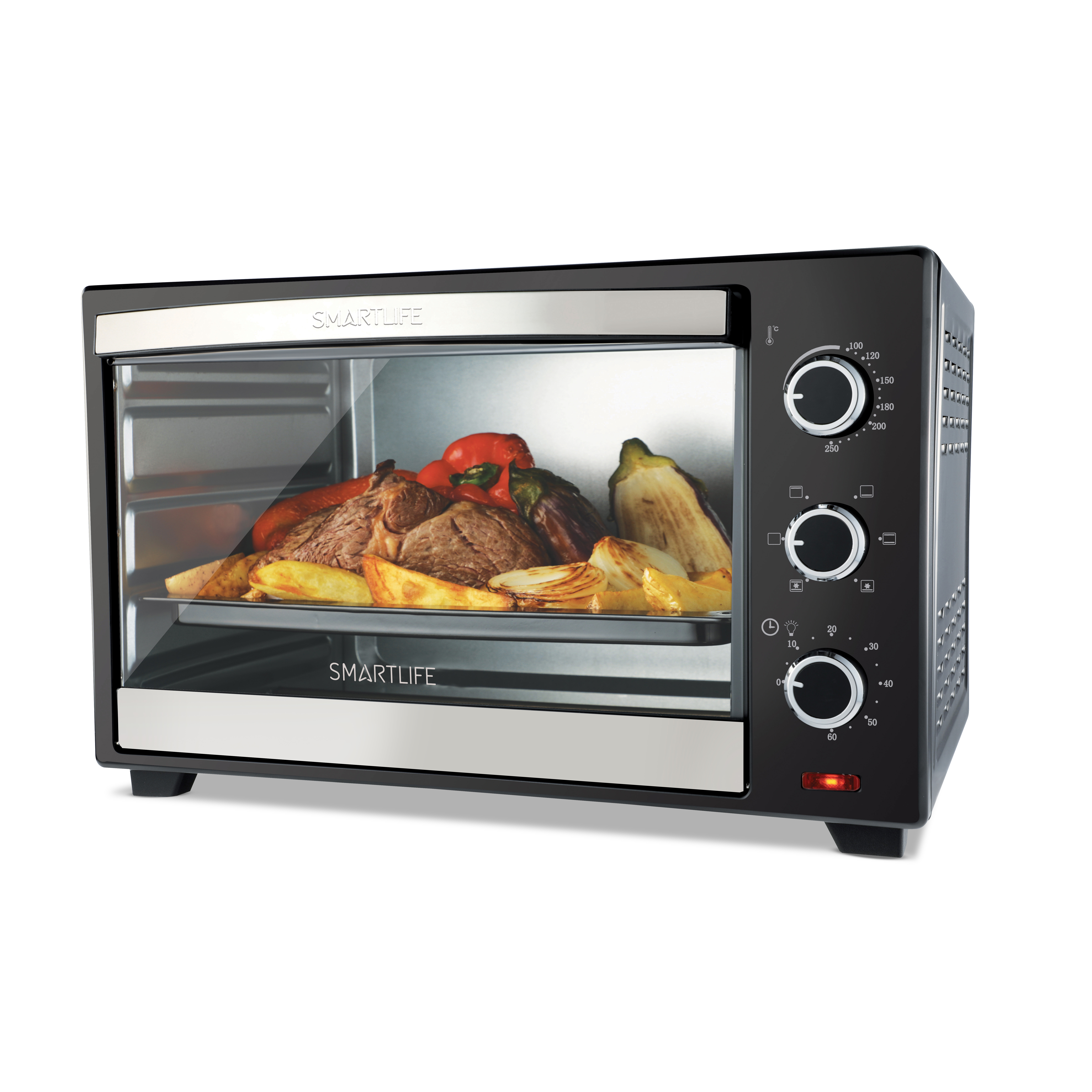 Horno Electrico Smartlife con Conveccion 60 L  SL-TO0060PN
