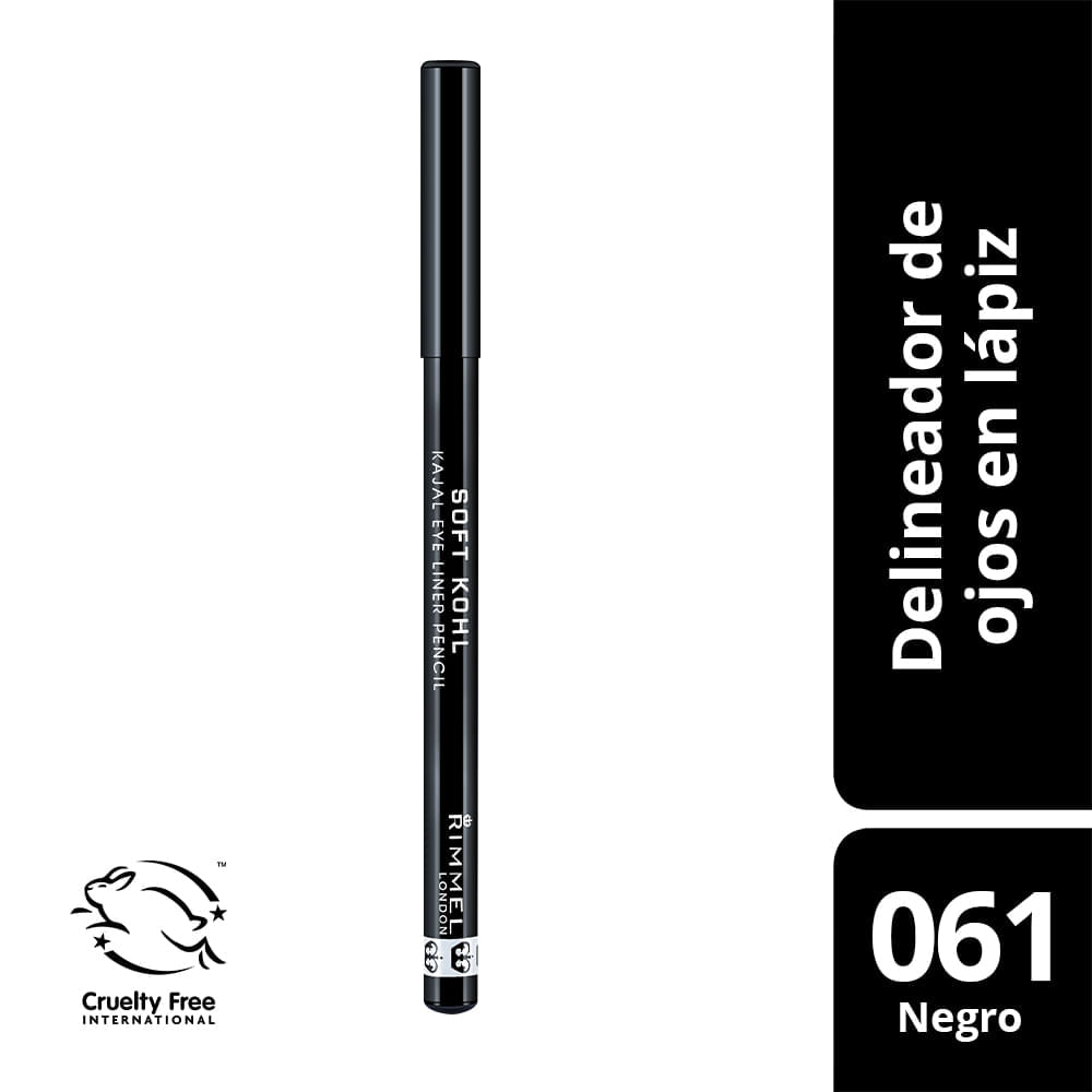 Lapiz Delineador De Ojos Soft Kohl Rimmel Jet Black