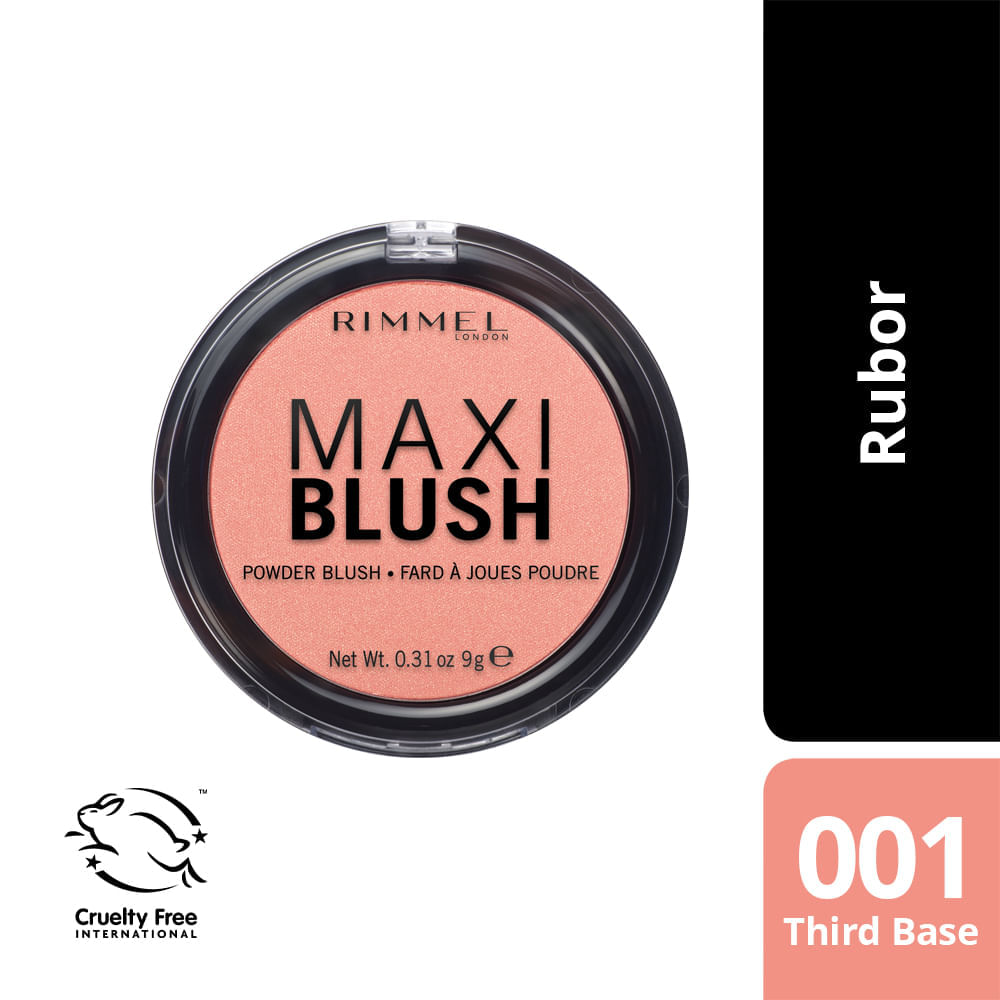Rubor Maxi Blush Rimmel 001 Third Base