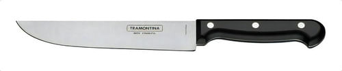 Cuchillo De Cocina Fino Ultracorte N7 Tramontina Acero Inox Color Negro