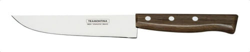 Cuchillo Carnes N8 Tradicional Tramontina Acero Inox Color Marrón Oscuro