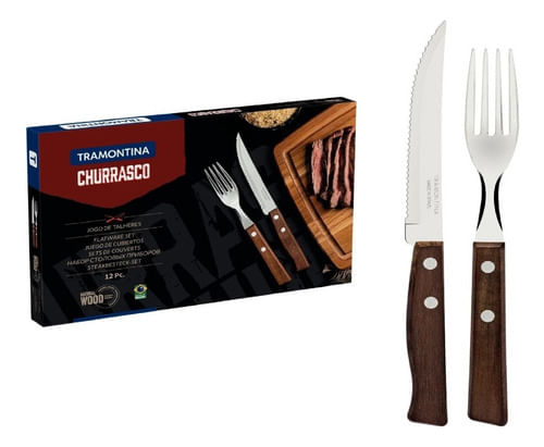 Juego De Cubiertos Tradicional 12 Pzs Acero Inox Tramontina