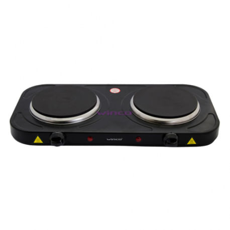 Anafe Electrico Doble Winco 2000 W Potencia 2 Hornallas