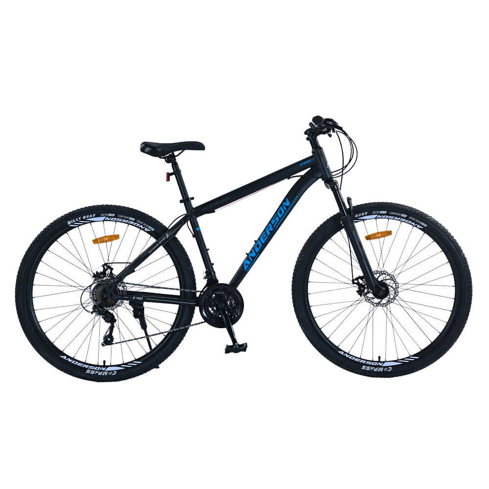 Bicicleta Mtb Anderson S400 R29, 21V Freno a Disco, Suspensión, Negro/Azul L