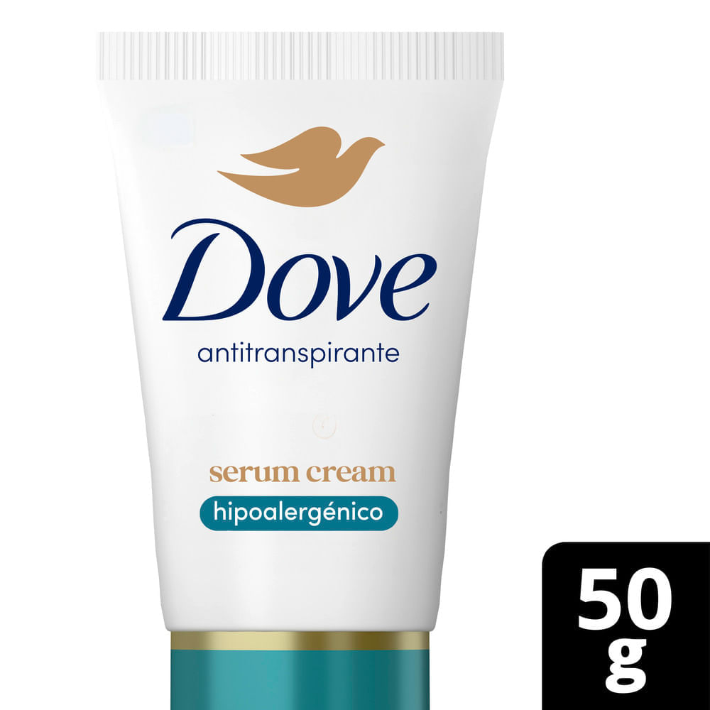 Antitranspirante Serum Cream Para Piel Sensible Dove 50gr