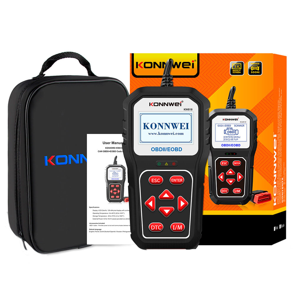 Scanner Automotriz Kw818 KONNWEI OBD2 Multimarca