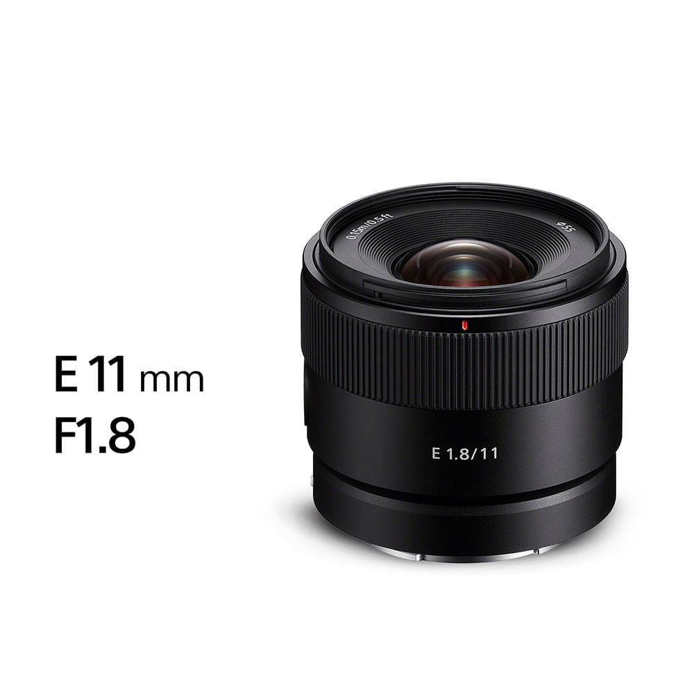 Lente Sony Gran Angular luminoso 11mm F1.8 APS-C