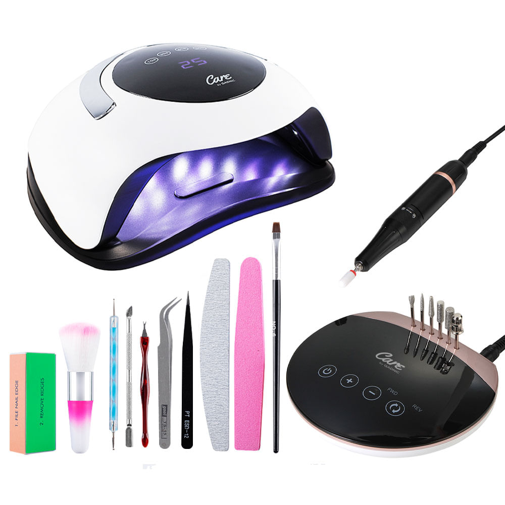 Set de Manicura Torno Para Uñas TCH45 + Cabina De Uñas BQ5
