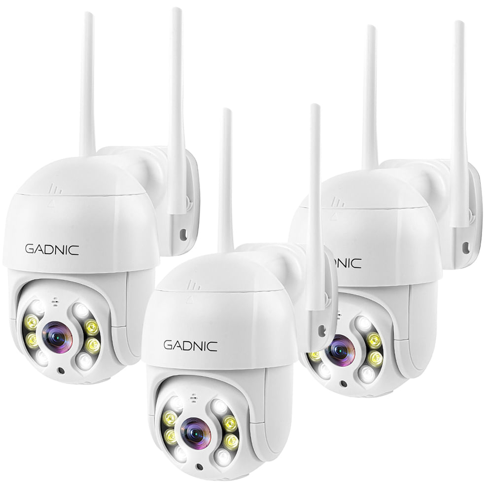 Cámaras de Seguridad Gadnic DM200W 128GB Full HD Wifi IP 3 unidades