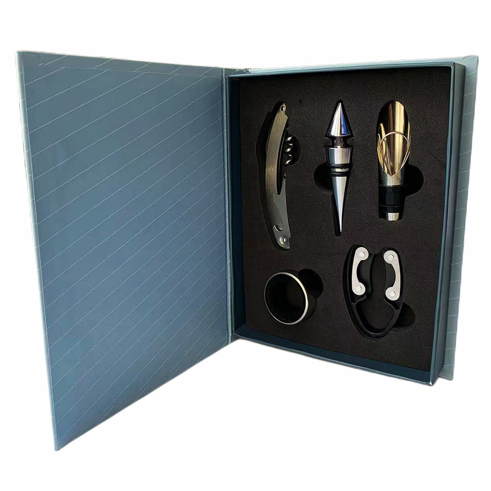 Kit de 5 Piezas Abridor de Vino Gadnic Sacacorchos Tapa Dosificador