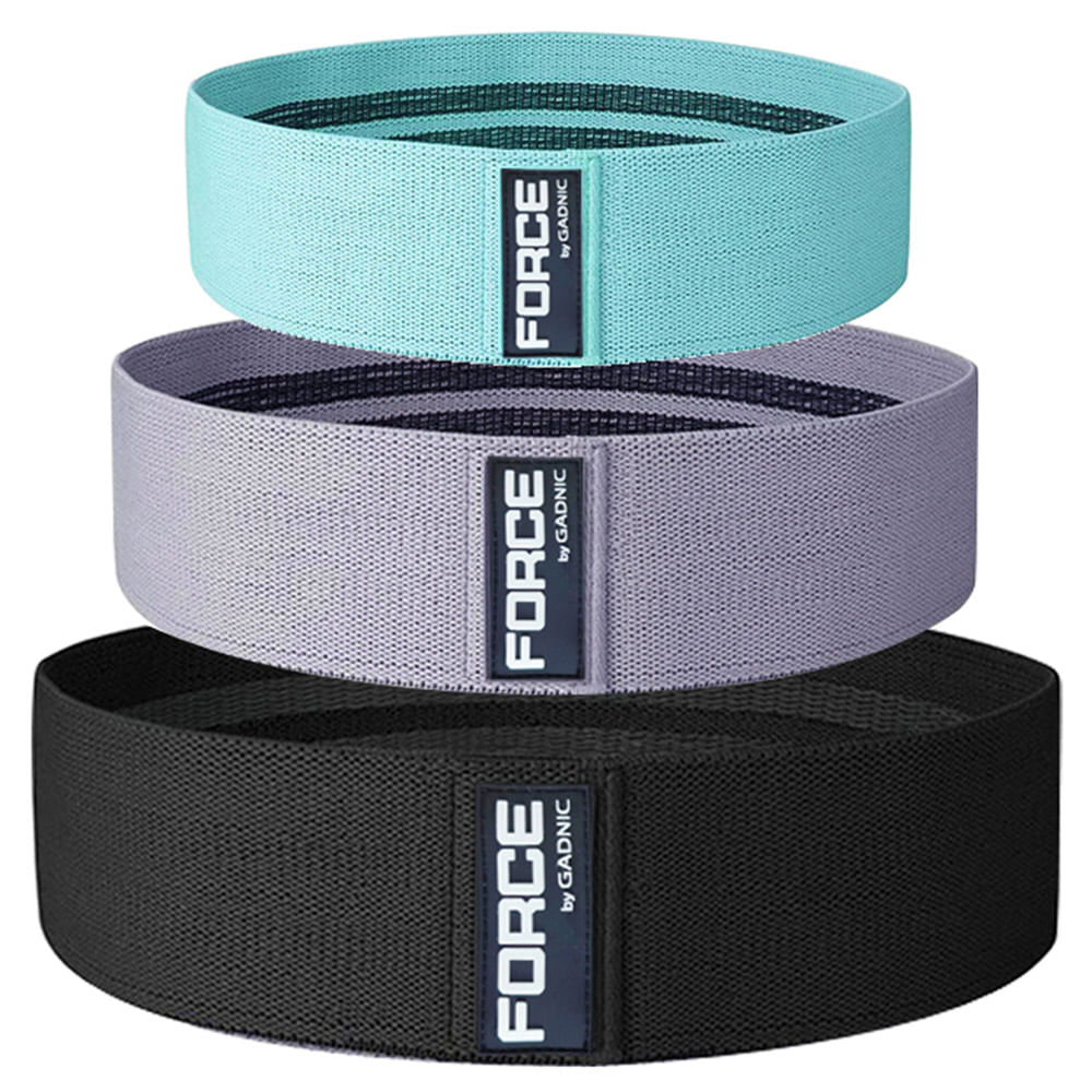Kit Bandas Elasticas Gadnic 3 Intensidades Diferentes