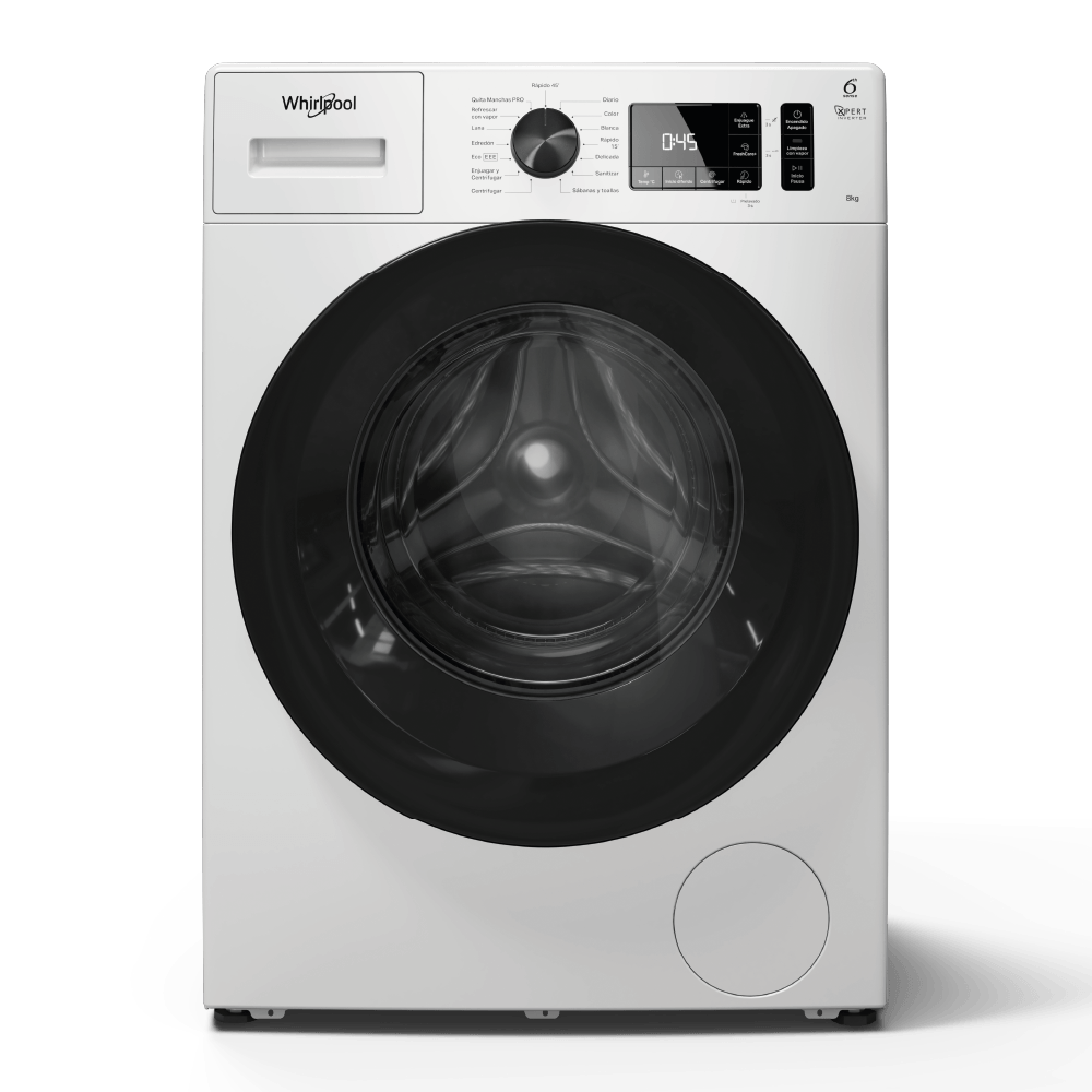 Lavarropas Whirlpool Carga Frontal 8 kg - 1200 rpm Blanco Inverter