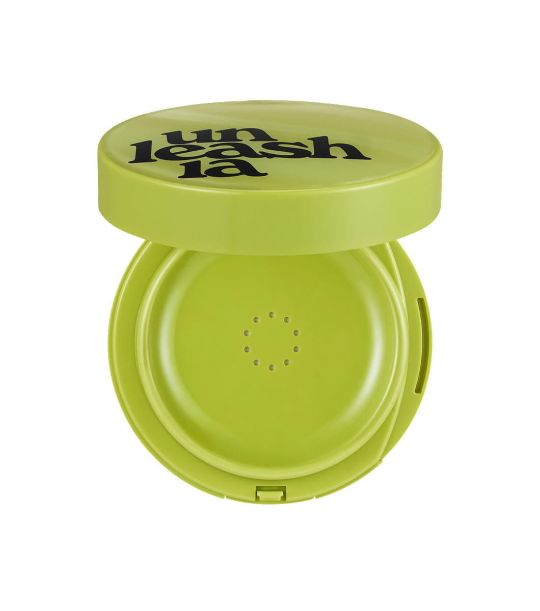 Base de maquillaje Satin Wear Healthy-Green Cushion Unleashia Eburnean